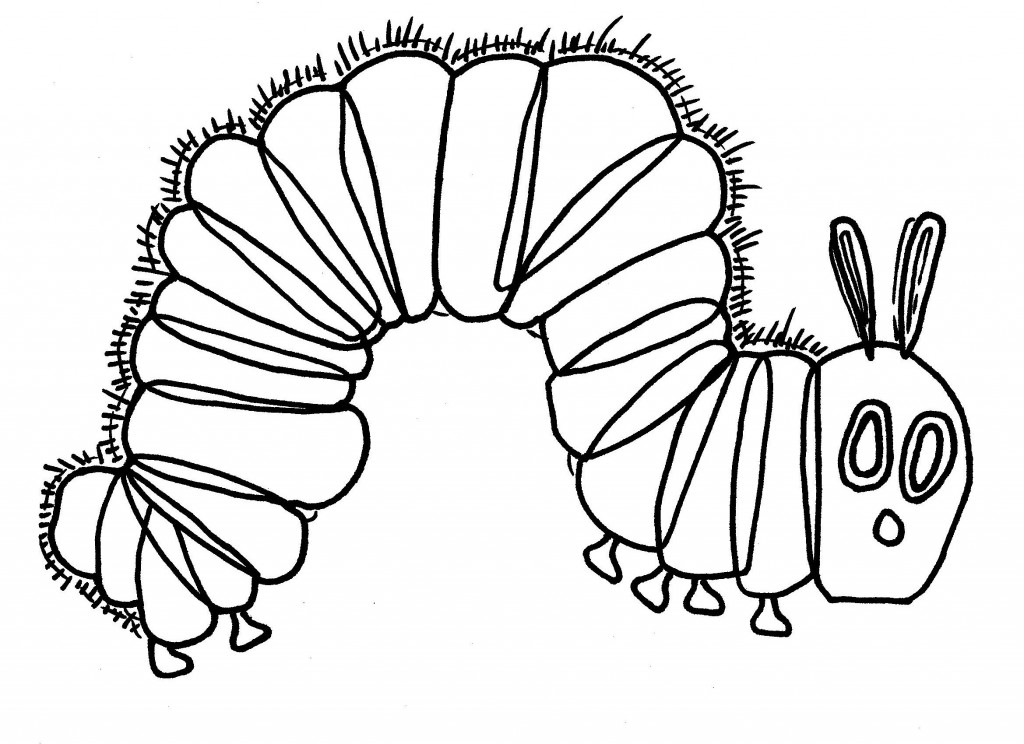Caterpillar Pictures To Print Hungry Caterpillar Coloring Pages 1024x744 Caterpillar Pictures To Print Hungry Caterpillar Coloring Pages
