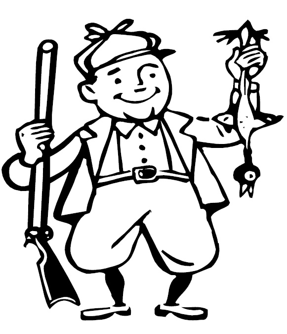 581x675 Hunting Coloring Pages