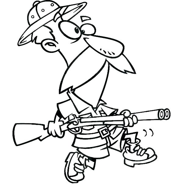 Hunting Coloring Pages Hunting Coloring Pages An Old Man Going 600x612 Hunting Coloring Pages Hunting Coloring Pages An Old Man Going