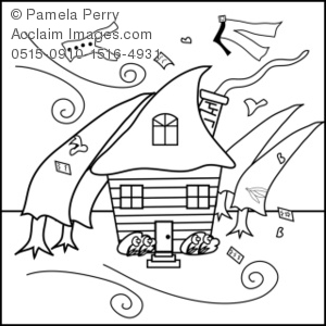 House In A Hurricane Coloring Page Royalty Free Clip Art Picture 300x300 House In A Hurricane Coloring Page Royalty Free Clip Art Picture