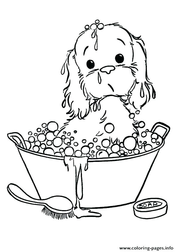 595x842 Coloring Pages Of Puppies Baby Puppy Coloring Pictures Husky