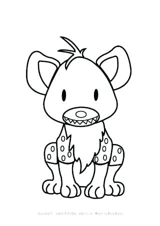 Hyena Coloring Page Shippa.co 320x452 Hyena Coloring Page Shippa.co