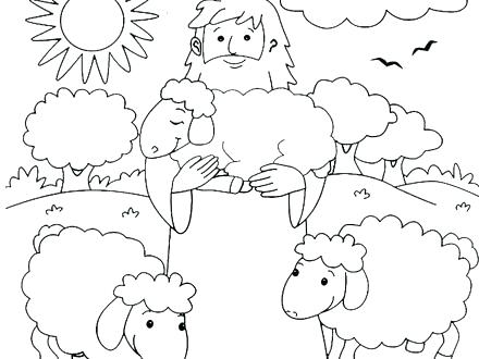 440x330 Good Shepherd Coloring Page The Good Shepherd Coloring Pages