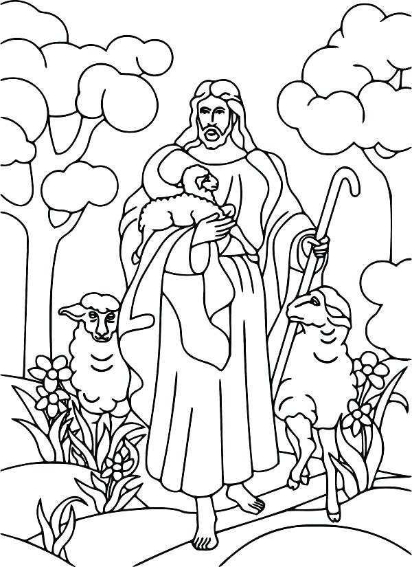 600x825 Good Shepherd Coloring Page Good Shepherd Coloring Pages