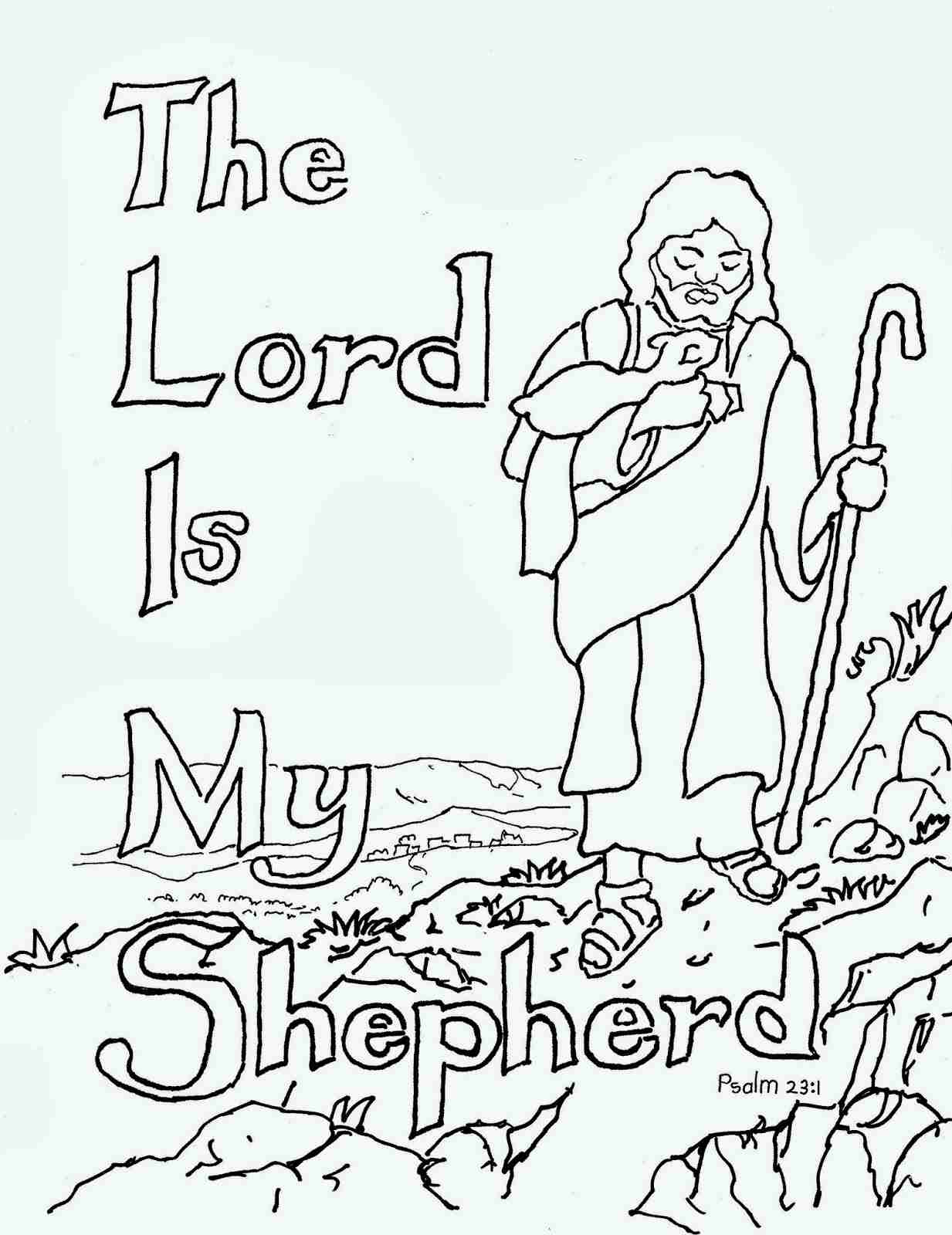1233x1600 The Good Shepherd Coloring Page Olegratiy