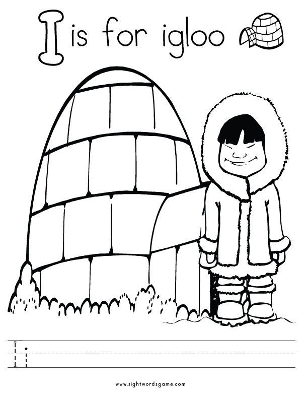 I Coloring Page at GetColorings.com | Free printable colorings pages to