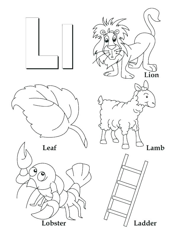 612x792 Alphabet Letter Color Pages Letter I Coloring Page Alphabet Letter