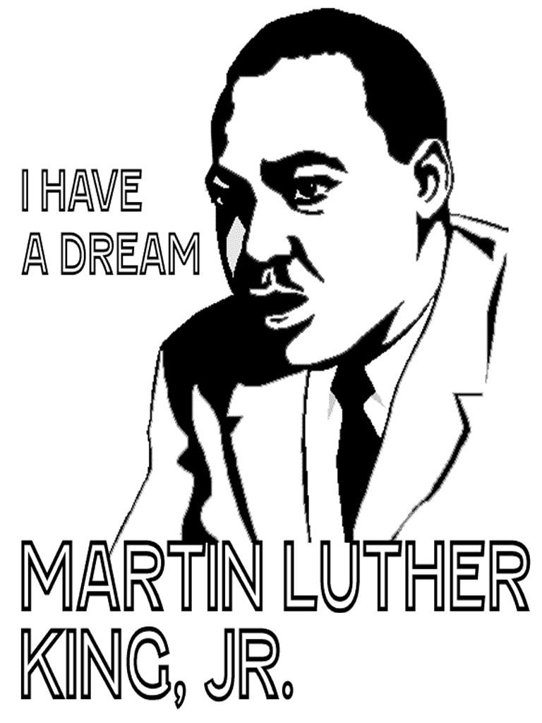 Martin Luther King Jr I Have A Dream Coloring Page Coloring 768x1024 Martin Luther King Jr I Have A Dream Coloring Page Coloring