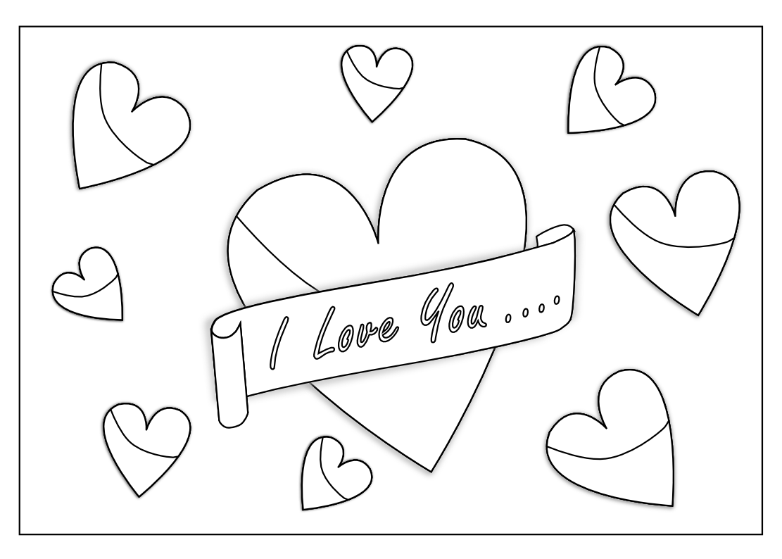 I Love You Coloring Pages 1111x794 I Love You Coloring Pages