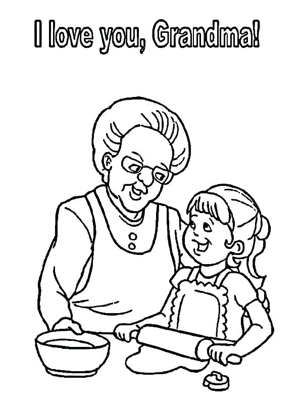 I Love You Grandma Coloring Pages 600x800 I Love You Grandma Coloring Pages