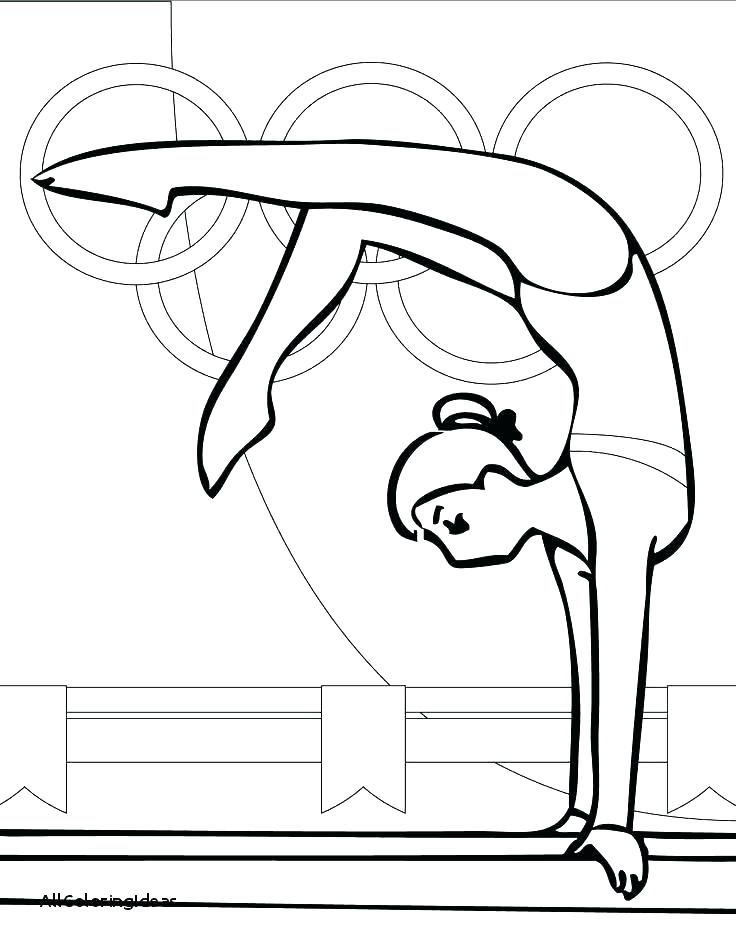 736x952 Gymnastic Coloring Pages Balance Beam Gymnastic Coloring Page