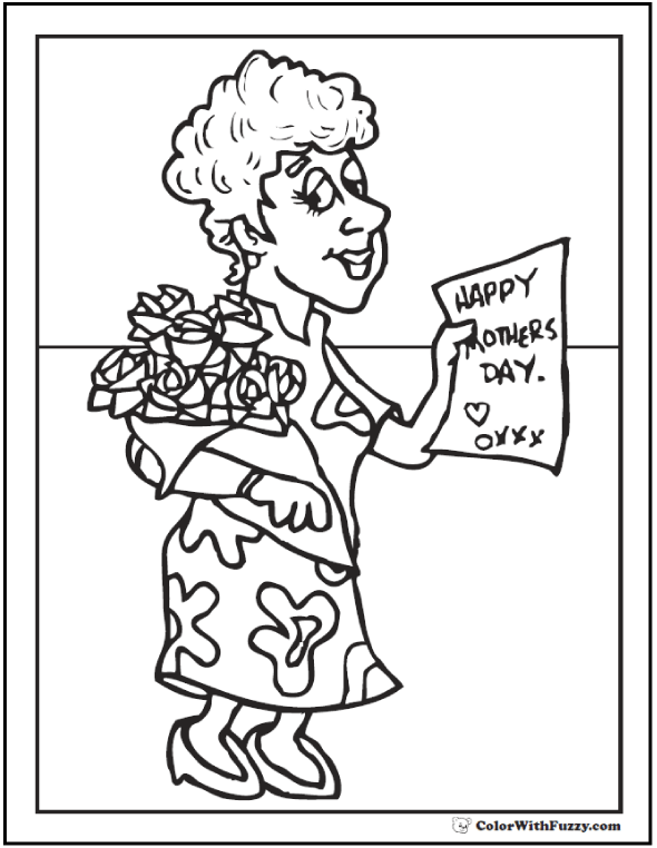 I Love Mom Coloring Pages Printable