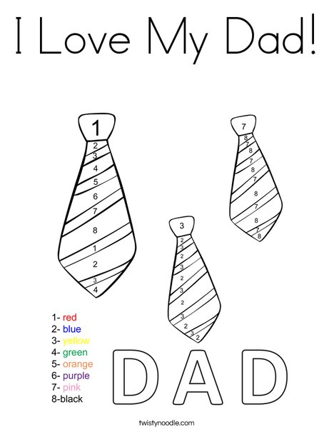 I Love My Daddy Coloring Pages at GetColorings.com | Free printable