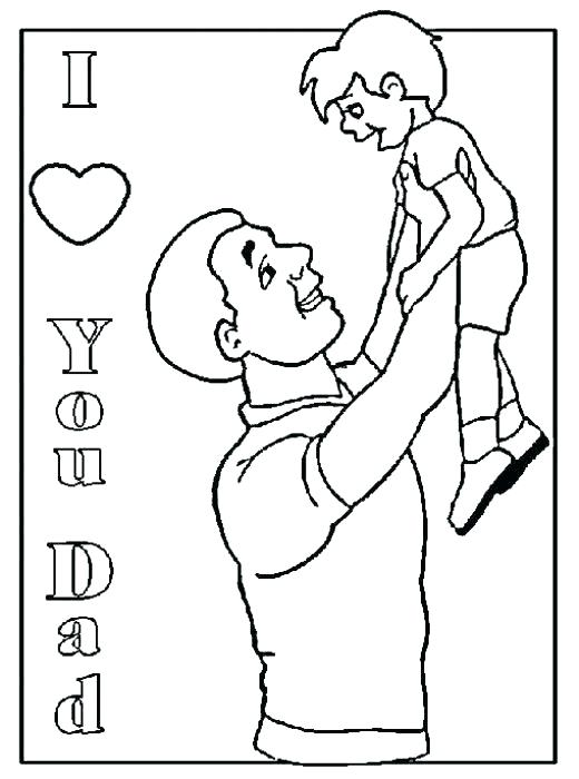 I Love My Daddy Coloring Pages at GetColorings.com | Free printable ...