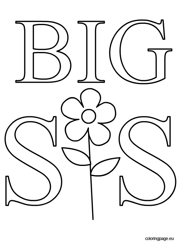 Coloring I Love My Big Sister Coloring Pages 595x804 Coloring I Love My Big Sister Coloring Pages