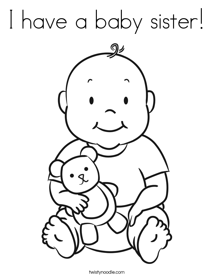I Love My Sister Coloring Pages 685x886 I Love My Sister Coloring Pages
