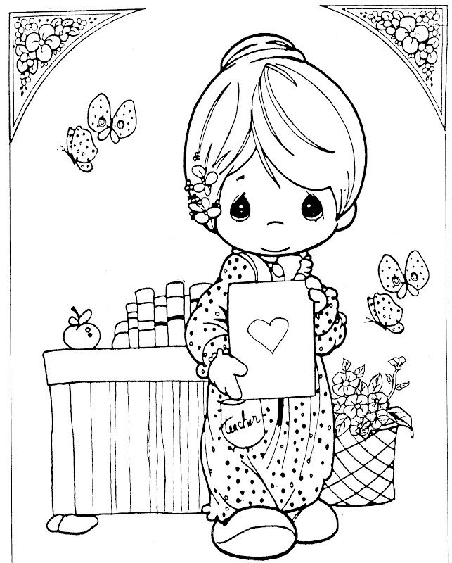 643x800 Teachers Pet Precious Moments Coloring Pages