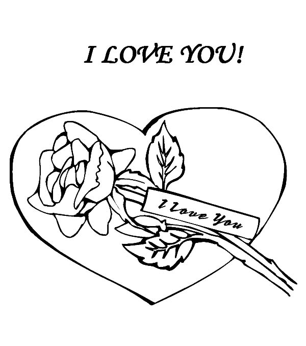 I Love U Coloring Pages at GetColorings.com | Free printable colorings ...