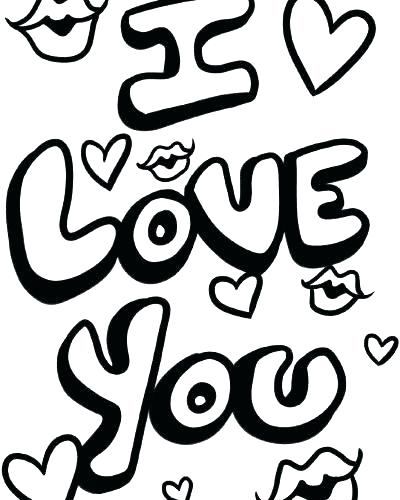 400x500 Love You Coloring Pages Love You Coloring Pages I Love You