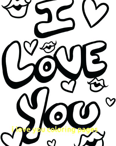 I Love You Coloring Pages at GetColorings.com | Free printable ...