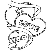 I Love You Coloring Pages 200x200 I Love You Coloring Pages