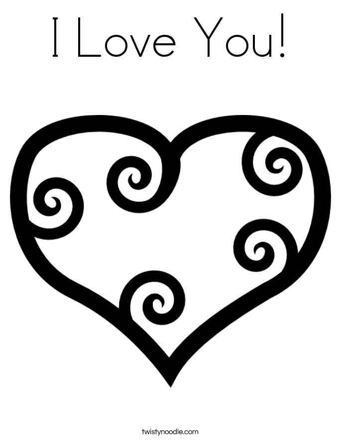 I Love You Coloring Page 685x886 I Love You Coloring Page