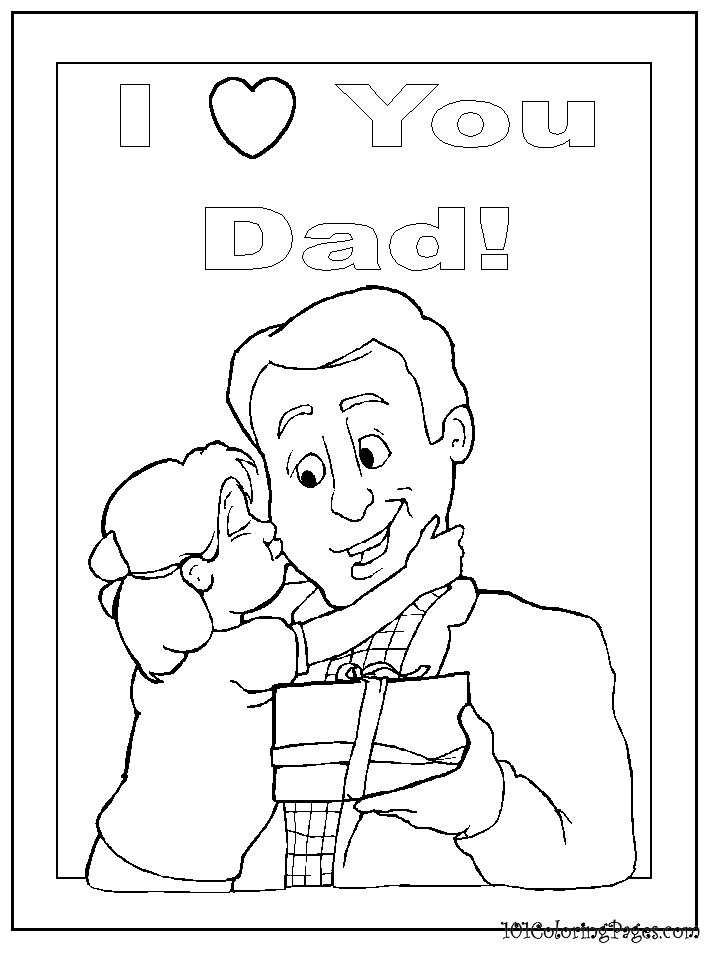 I Love You Dad Coloring Pages 718x957 I Love You Dad Coloring Pages