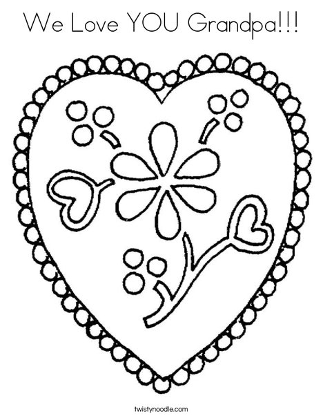 We Love You Grandpa Coloring Page 468x605 We Love You Grandpa Coloring Page