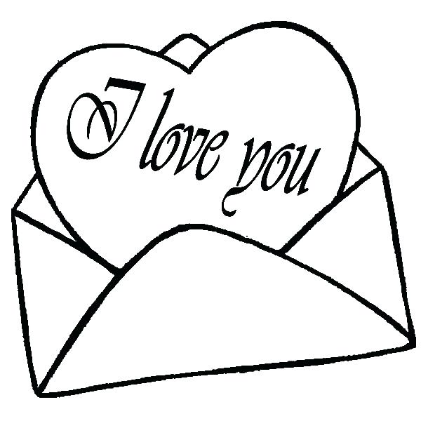 600x600 I Love You Coloring Pages