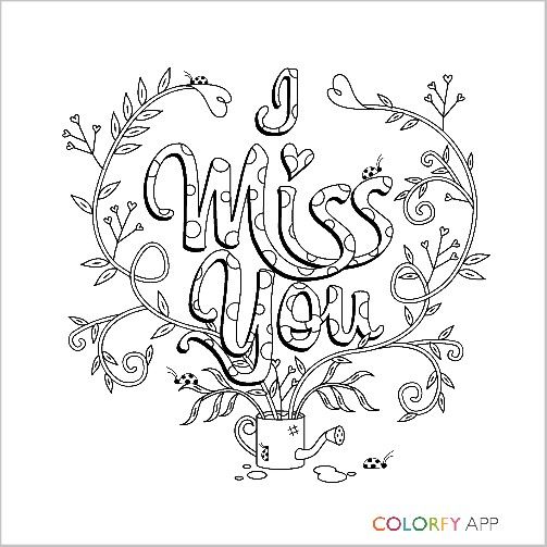 503x503 I Miss You Colorfy Adult Coloring Pages Adult Coloring