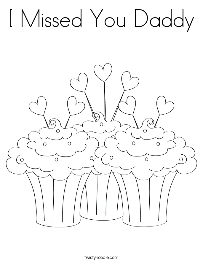 685x886 I Missed You Daddy Coloring Page