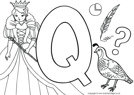 Letter Q Coloring Pages I Spy Alphabet Colouring Page Q Letter E 460x325 Letter Q Coloring Pages I Spy Alphabet Colouring Page Q Letter E