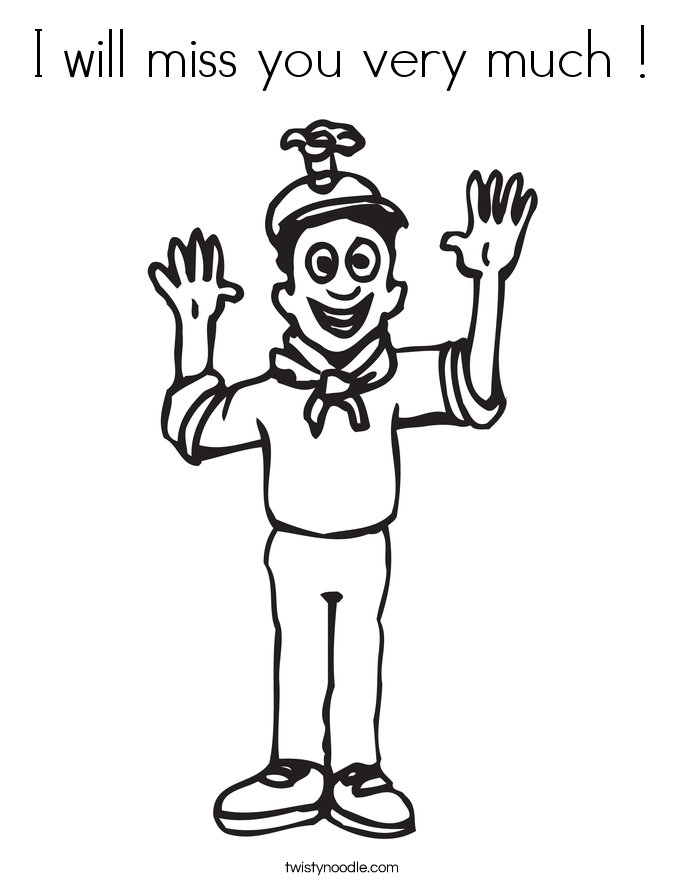 685x886 I Will Miss You Very Much Coloring Page