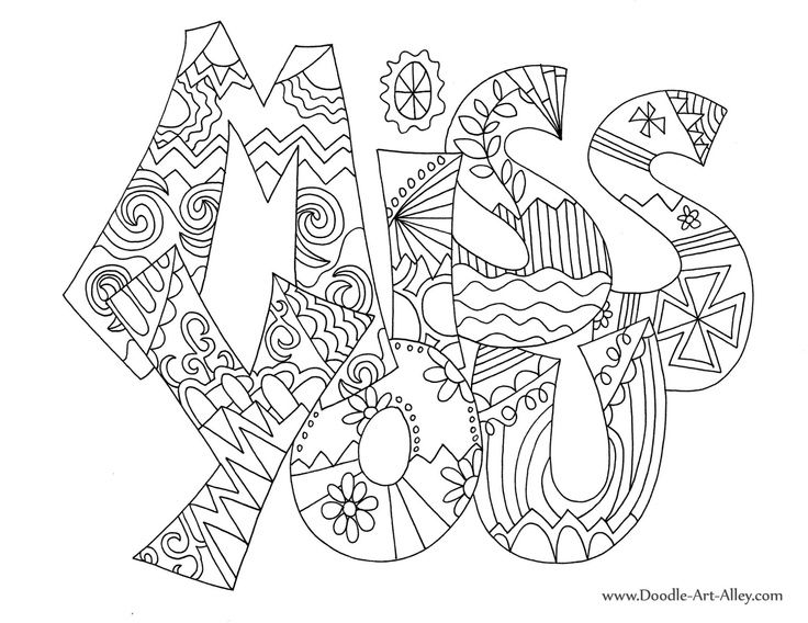 736x568 Doodle Art Alley Coloring Pages Miss You Doodle~art Greeting