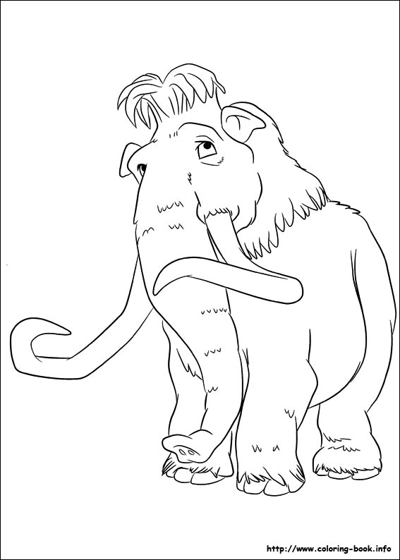 567x794 Ice Age Continental Drift Coloring Picture