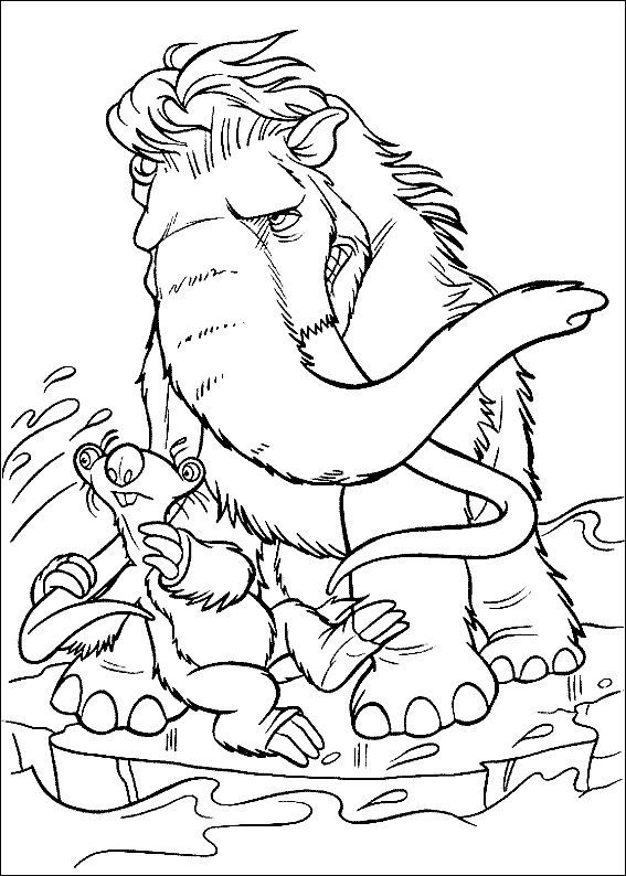 567x794 Ice Age Very Angry Ice Age Coloring Pages Ice Age