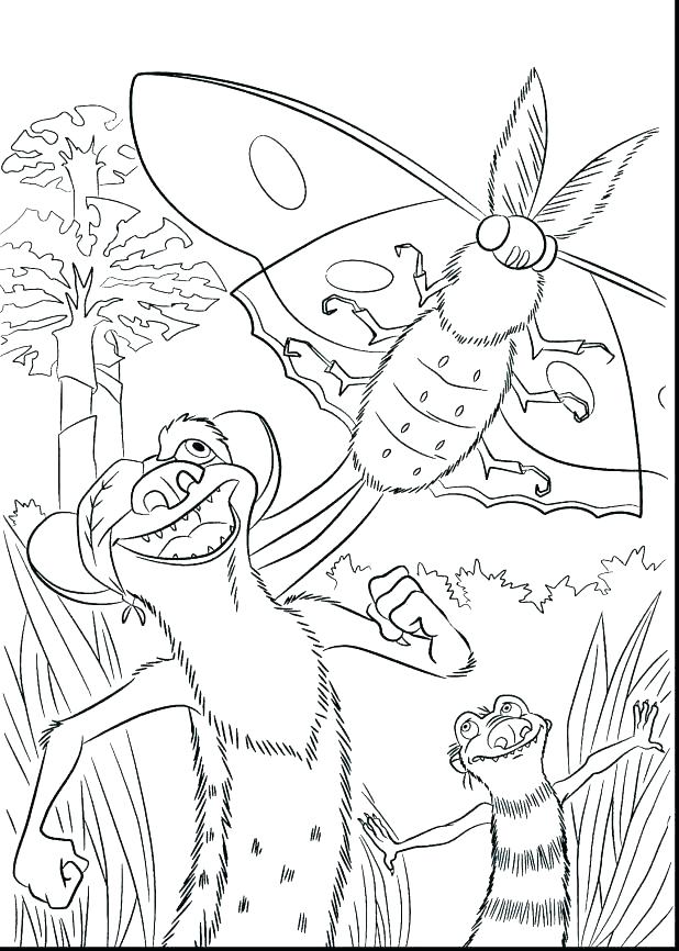 618x866 Ice Age Coloring Page Coloring Ideas Pro