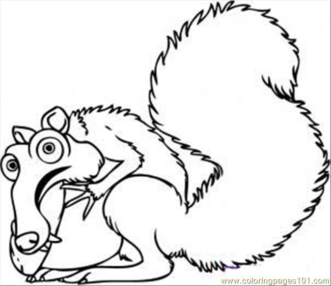 650x563 Raw Scrat From Ice Age Step 5 Coloring Page