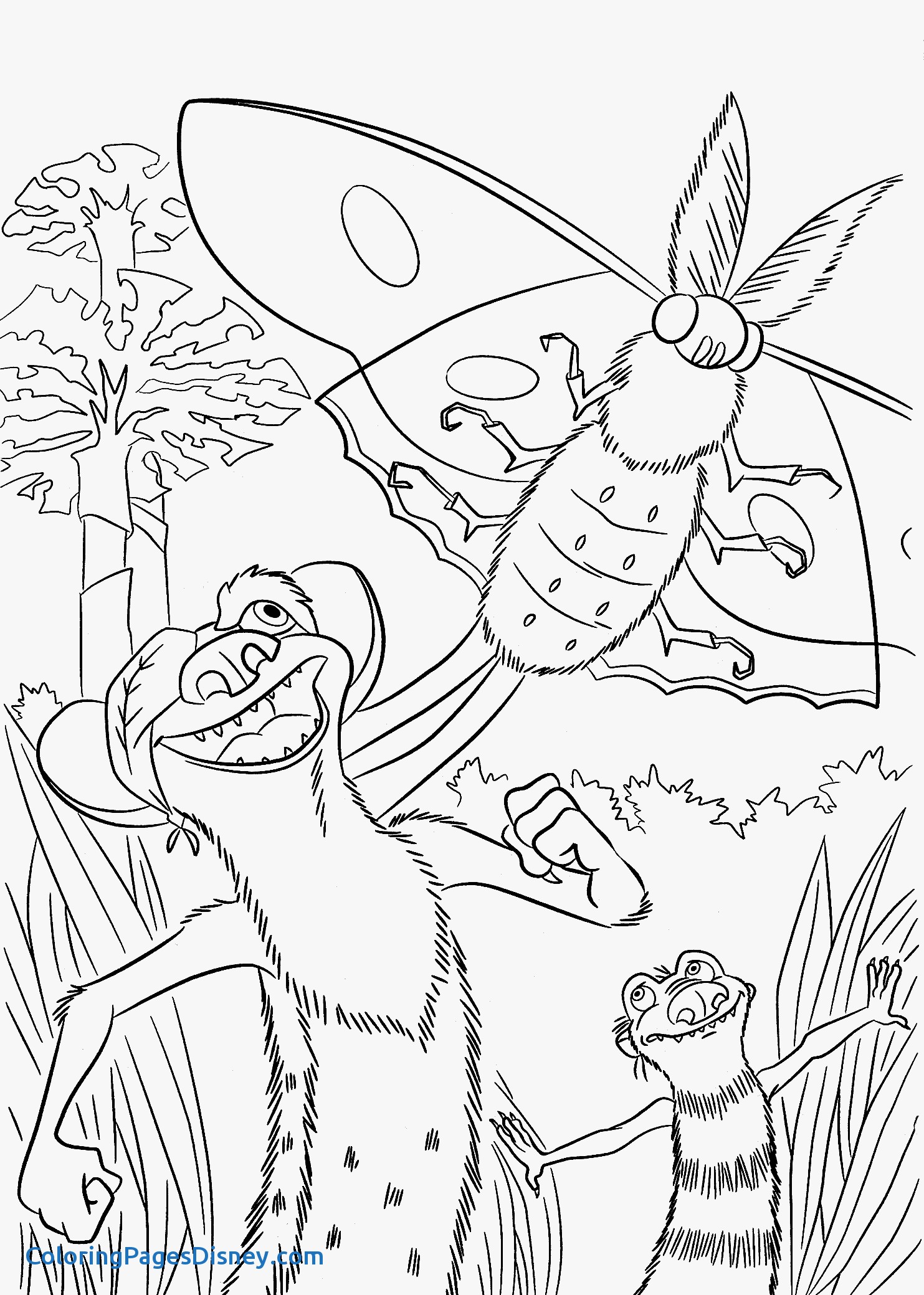 1483x2079 Coloring Pages Yoyo Unique Buck From Ice Age Coloring Pages