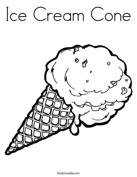 Ice Cream Cone Coloring Page 468x605 Ice Cream Cone Coloring Page