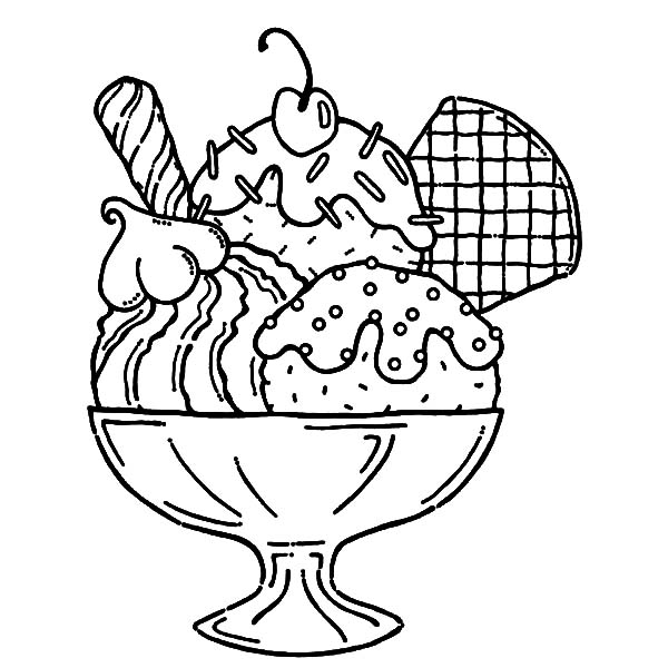 Sensational Idea Ice Cream Coloring Pages Adult Cone Theme 600x600 Sensational Idea Ice Cream Coloring Pages Adult Cone Theme