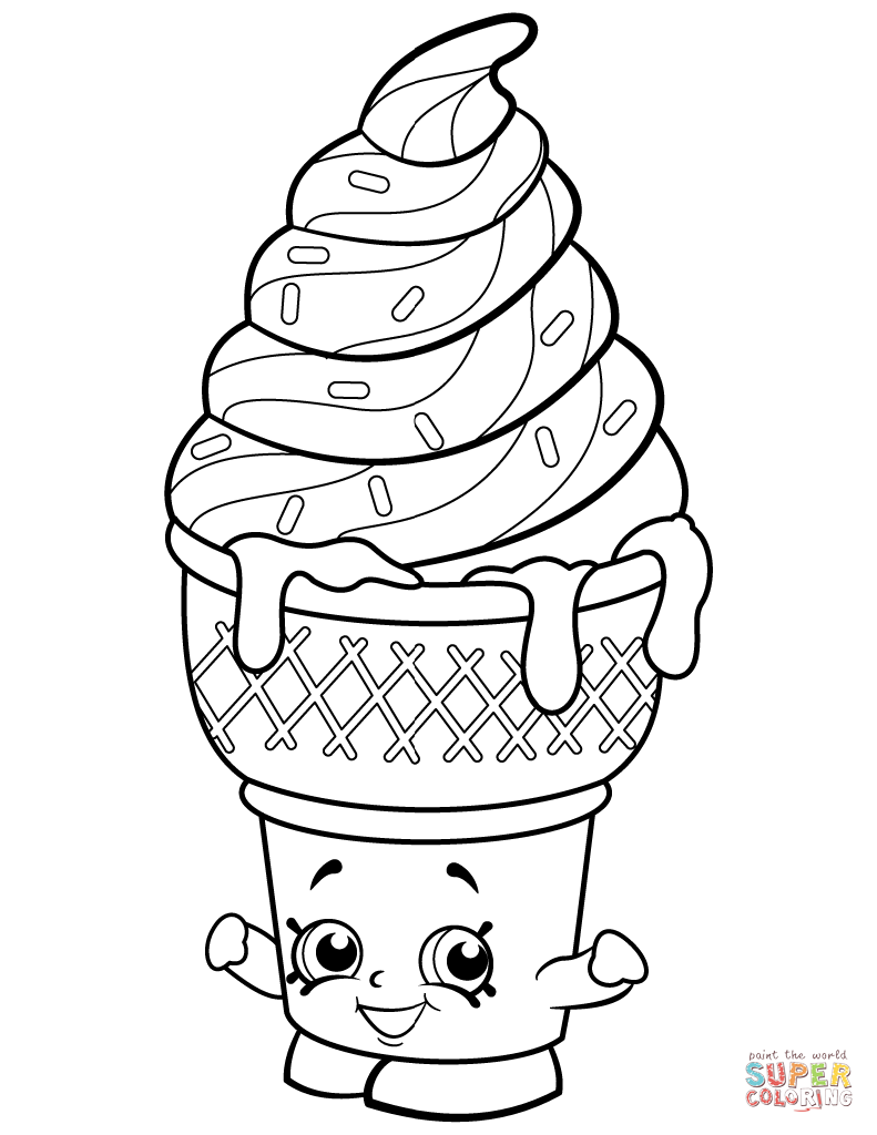 Sweet Ice Cream Dream Shopkin Coloring Page Free Printable 791x1024 Sweet Ice Cream Dream Shopkin Coloring Page Free Printable