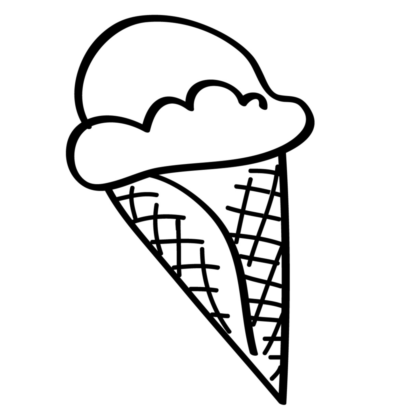 1425x1425 Ice Cream Coloring Pages Printable