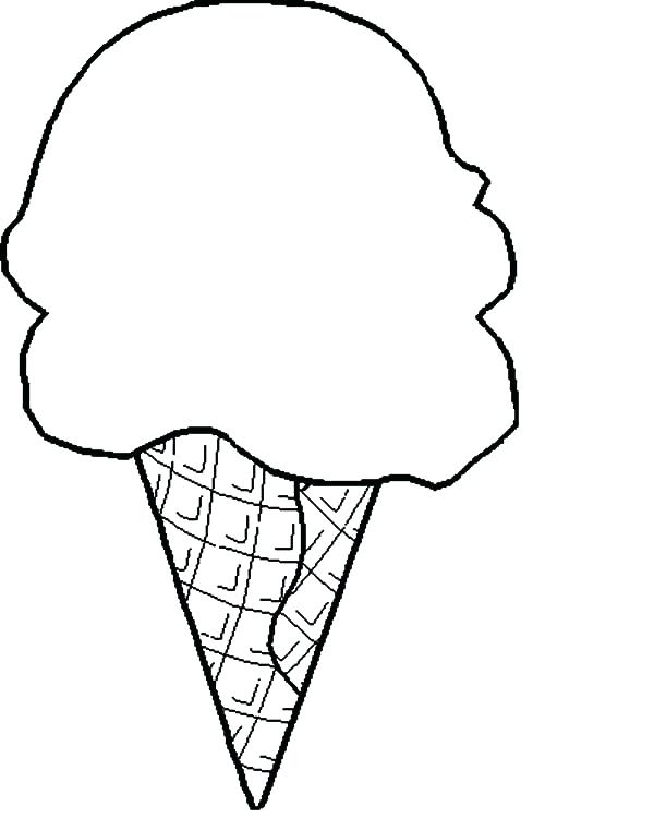 600x750 Ice Cream Cone Coloring Pages To Print