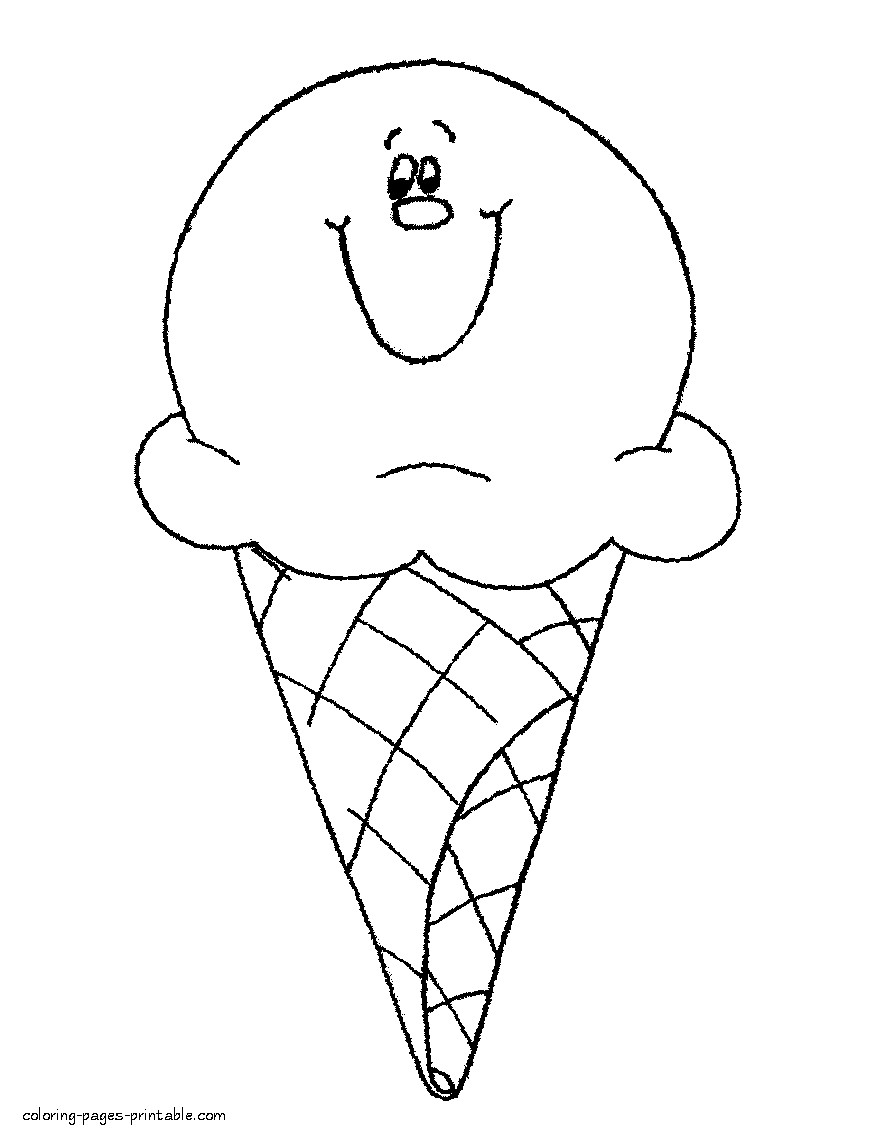 895x1138 Impressive Ice Cream Coloring Sheets Printable Pages For Kids