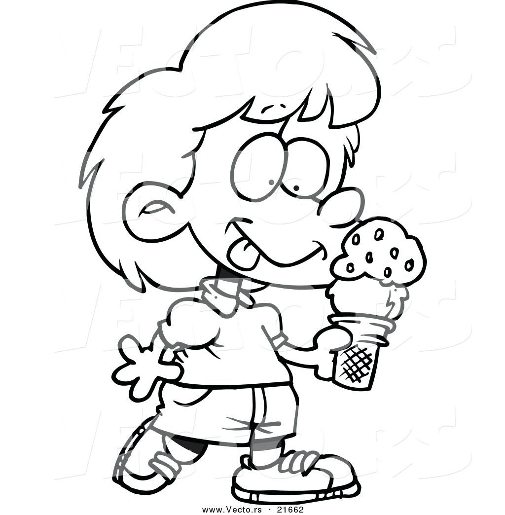 1024x1044 Coloring Pages ~ Ice Cream Coloring Pages Vector Of A Cartoon Girl