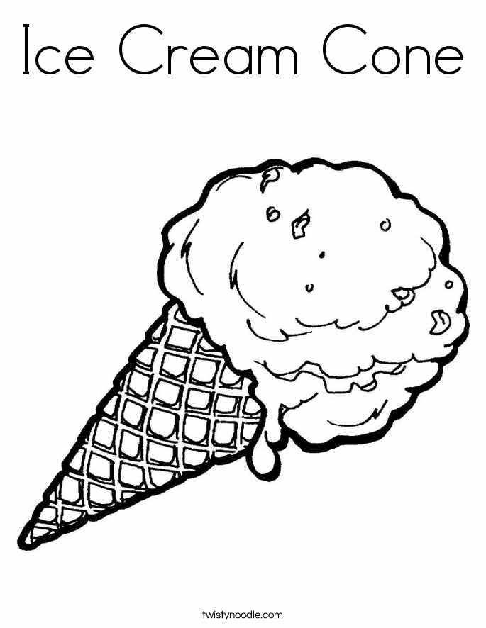 685x886 Ice Cream Cone Coloring Pages To Print Food Coloring Page
