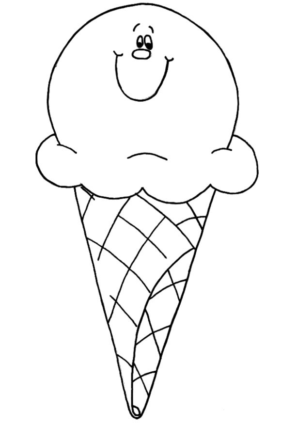 613x879 Smile Ice Cream Coloring Pages The Parlour Summer