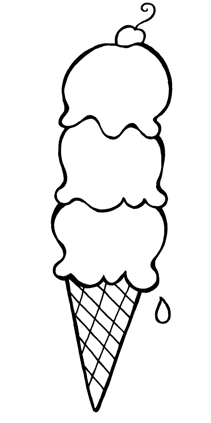 Ice Cream Coloring Pages 722x1445 Ice Cream Coloring Pages