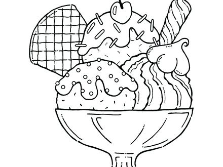 Ice Cream Cone Coloring Page Ice Cream Truck Printable Coloring 440x330 Ice Cream Cone Coloring Page Ice Cream Truck Printable Coloring